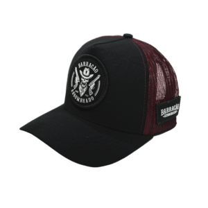 Boné Preto Caveira Barracão Assombrado